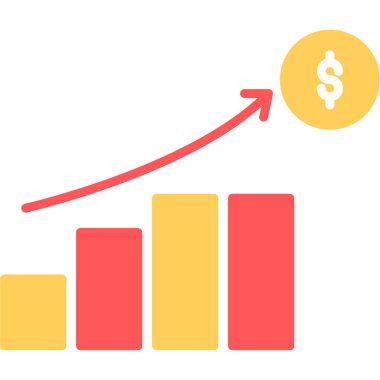 iş grafiği ikon vektör illüstrasyonu