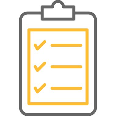 Simge vektör illüstrasyonunu listele