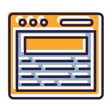 Radyo. Web simgesi basit illüstrasyon