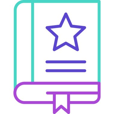 Kitap. Web simgesi basit illüstrasyon