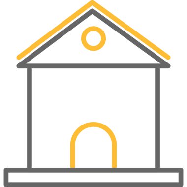 Modern yapı simgesinin vektör illüstrasyonu