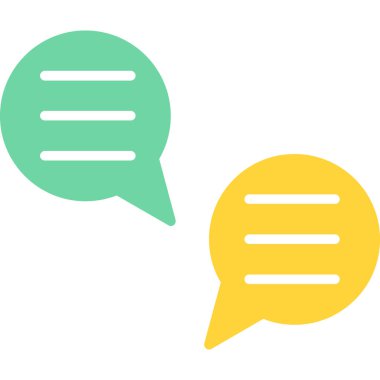 Sohbet simgesi vektör illüstrasyonu