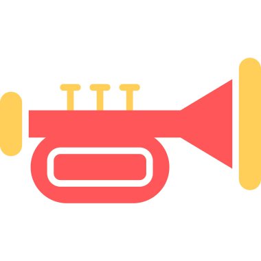 megafon ikonu. Vektör illüstrasyonu