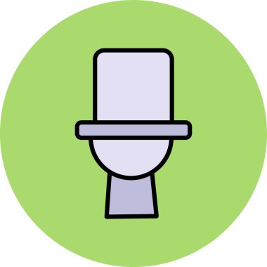 tuvalet ikonu vektör illüstrasyonu
