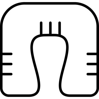 güç kablosu güç simgesi ana hat biçiminde