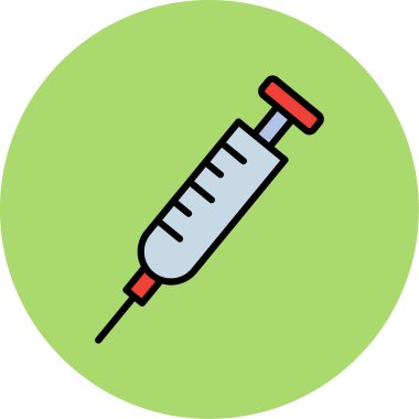 enjeksiyon vektör çizgisi simgesi