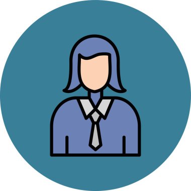 kadın simgesi, vektör illüstrasyonu