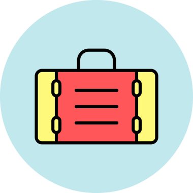 Çanta. Web simgesi basit tasarım