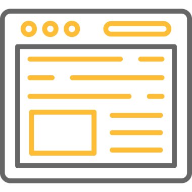 websitesi simgesi vektör illüstrasyonu