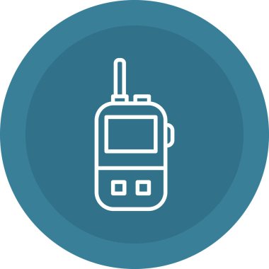 Benzersiz telsiz vektör simgesi