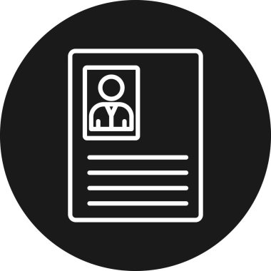 Belge simgesinin vektör illüstrasyonu