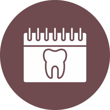 Diş vektörü simgesi modern illüstrasyon tasarımı