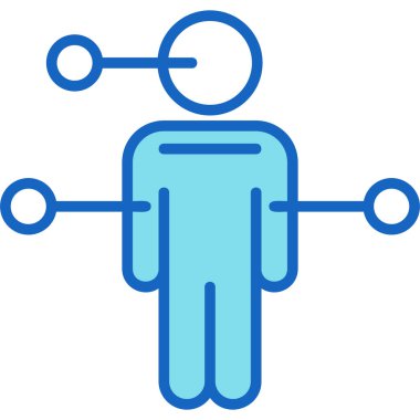 Farklı simgeye sahip insan avatarı