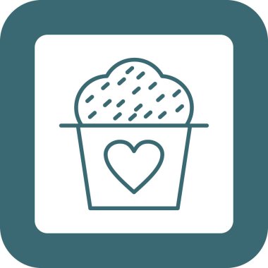 Tatlım. Web simgesi basit illüstrasyon