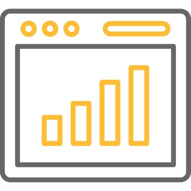 çubuk çizelgesi vektör illüstrasyonu