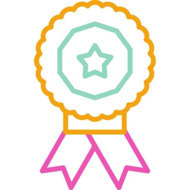 Madalya vektör simgesi modern basit vektör illüstrasyonu