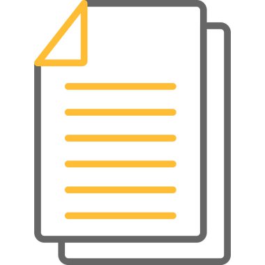 belge dosya simgesi ana hat biçiminde