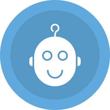 Robot simgesinin vektör illüstrasyonu