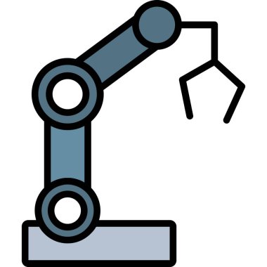 Robot kol ikonu. Web için kol vektör simgelerinin özet çizimi