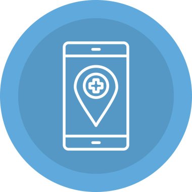 konum haritası vektör illüstrasyonu