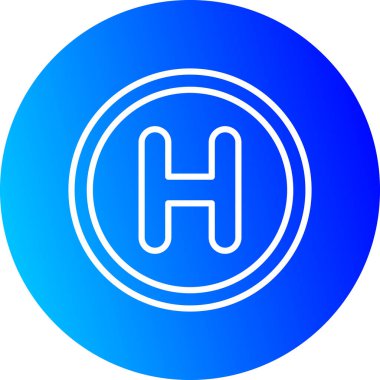 güzel ve dolu mavi vektör simgesi