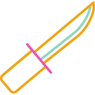 Bıçak. Web simgesi basit illüstrasyon