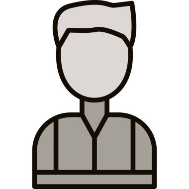 Siyah şapkalı bir adamın vektör çizimi