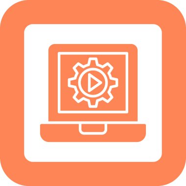 Ayarlama. Web simgesi basit illüstrasyon