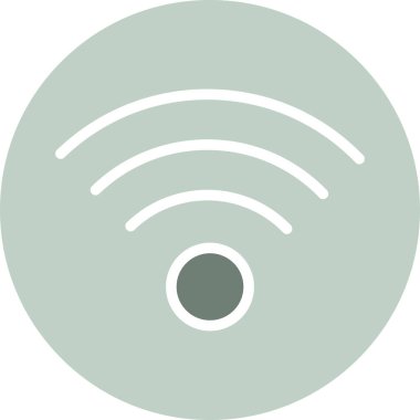 kablosuz kablosuz ağ simgesi vektör çizimi