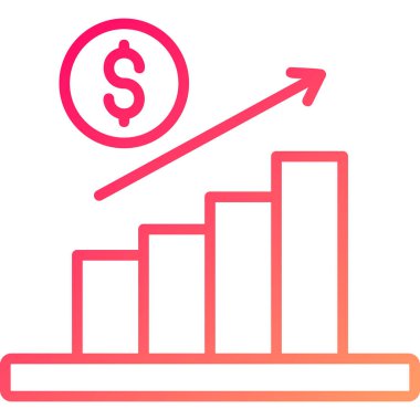 Büyüme. Web simgesi basit illüstrasyon