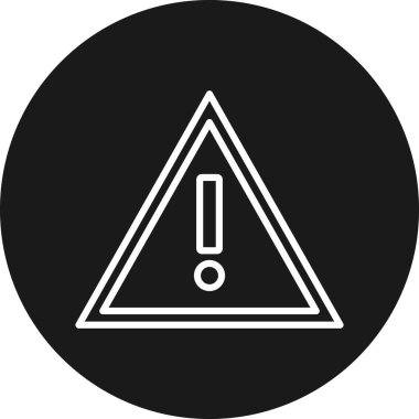 uyarı simgesi vektör illüstrasyonu