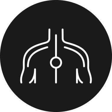 İnsan gövdesi simgesinin vektör illüstrasyonu