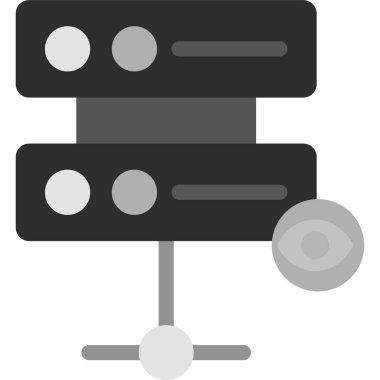 Robot simgesi. Robot tasarımı vektör illüstrasyonu