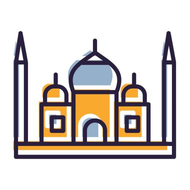 Hindistan renkli çizgi simgesi