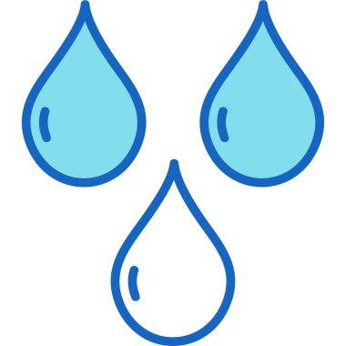 su damlaları vektör simgesi