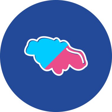 Bir köpek simgesinin vektör illüstrasyonu