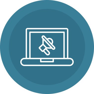 Bilgisayar. Web simgesi basit illüstrasyon