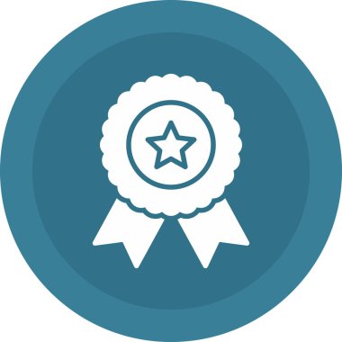 Ödülü rozet vektör simgesi