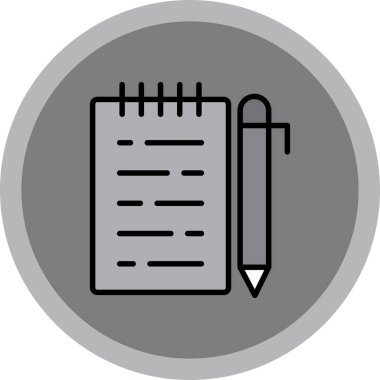 Bir belge simgesinin vektör illüstrasyonu