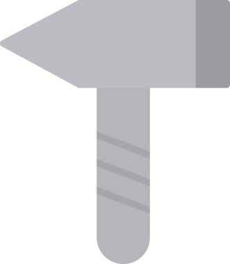 Yapı çekiç simgesi düz biçimli