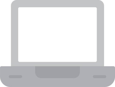 dizüstü bilgisayar simgesi, vektör illüstrasyonu