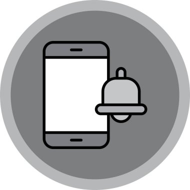 Modern telefon simgesinin vektör illüstrasyonu