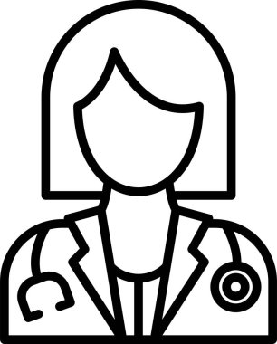 hemşire doktor tıp ikonu