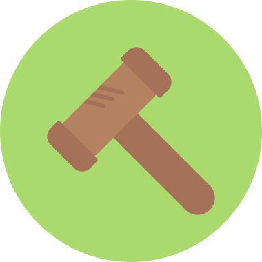 Yargıç vel ikonu. vektör illüstrasyonu