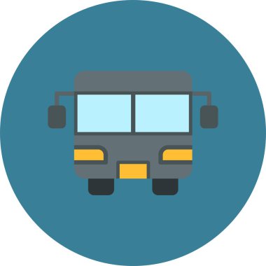 bus simgesi vektör illüstrasyonu