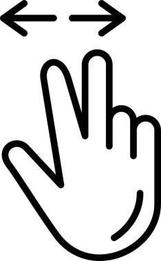 El hareketi simgesi ana hat biçiminde