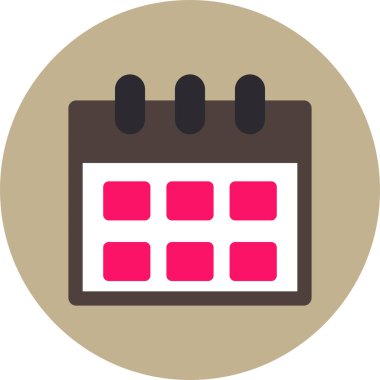 Kişisel ve ticari kullanım için takvim vektör simgesi simgesi vektör çizimi..