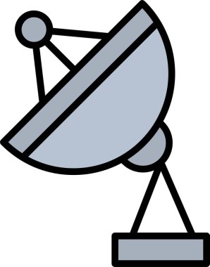 uydu anten ikonu vektör illüstrasyonu