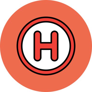 Bir b simgesinin vektör illüstrasyonu