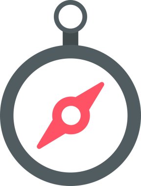 Pusula. Web simgesi basit illüstrasyon